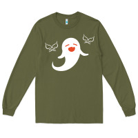 Army Green genshin impact hu tao  spirit ghost art lightweight Long Sleeve Tee - DesigneFamous