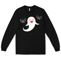 Black genshin impact hu tao  spirit ghost art lightweight Long Sleeve Tee - DesigneFamous