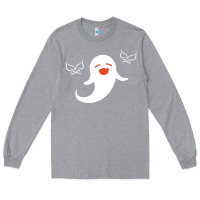 Heather Grey genshin impact hu tao  spirit ghost art lightweight Long Sleeve Tee - DesigneFamous