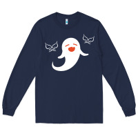 Navy genshin impact hu tao  spirit ghost art lightweight Long Sleeve Tee - DesigneFamous