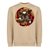 Mushroom Christmas Baby Cow Heavyweight Sweatshirt - RanaPortraitStore