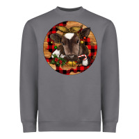 Storm Christmas Baby Cow Heavyweight Sweatshirt - RanaPortraitStore