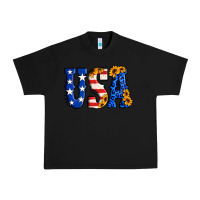 Black usa western font Urban Heavy Tee - Jasminsmagicworld
