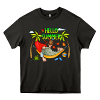 Asphalt Hello Summer Heavy Core Tee - CowCowDesign