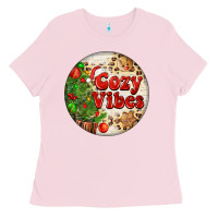 Bubblegum Pink Cozy vibes Ladies Tee - FaDigitalArtStudio
