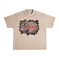 French Oak 4th of july background Urban Heavy Tee - BundleAndBundleShop