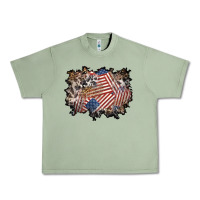 Oil Green 4th of july background Urban Heavy Tee - BundleAndBundleShop