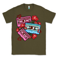 Army Green valentines day casette olivia Classic Tee - OliviaCreatesArt