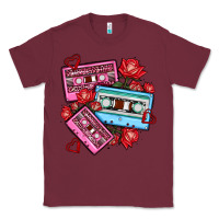 Burgundy valentines day casette olivia Classic Tee - OliviaCreatesArt