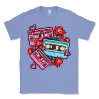 Colony Blue valentines day casette olivia Classic Tee - OliviaCreatesArt