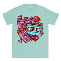 Seafoam valentines day casette olivia Classic Tee - OliviaCreatesArt