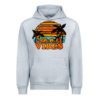 Heather Grey Summer Vibes Urban Hoodie - Jasminsmagicworld