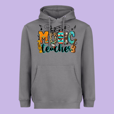 Music Teacher Heavyweight Hoodie Designed By Ranaportraitstore