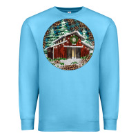 Ocean Blue Barn Christmas Premium Sweatshirt - RanaPortraitStore