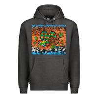 Charcoal Heather autism awareness hearts leopard cowhide Premium Hoodie - Artiststas