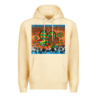 Pina Colada autism awareness hearts leopard cowhide Premium Hoodie - Artiststas