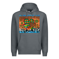 Rock autism awareness hearts leopard cowhide Premium Hoodie - Artiststas