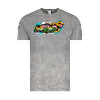 Cloud Rock Tennessee Map Sunflower Cactus Serape Vintage Tee - RanaPortraitStore