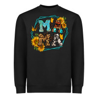 Black sunflowers hexagon frame mama Heavyweight Sweatshirt - Jasminsmagicworld