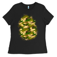 Black camouflage patch 4 Ladies Tee - BundleAndBundleShop