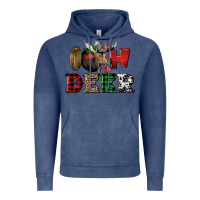 Vintage Denim oh deer christmas Vintage Hoodie - LillyAllenDesigns