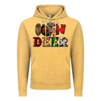 Vintage Mustard oh deer christmas Vintage Hoodie - LillyAllenDesigns