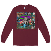 Burgundy easter Long Sleeve Tee - CowhideDigitalArt