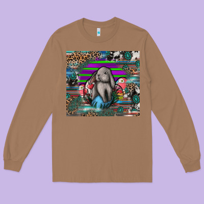 Easter Long Sleeve Tee Designed By Cowhidedigitalart