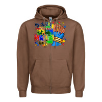 Chestnut my child is non verbal but his mama aint afro Zipper Hoodie - RanaPortraitStore