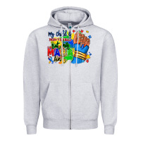 Heather Grey my child is non verbal but his mama aint afro Zipper Hoodie - RanaPortraitStore