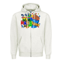 Oatmeal Heather my child is non verbal but his mama aint afro Zipper Hoodie - RanaPortraitStore