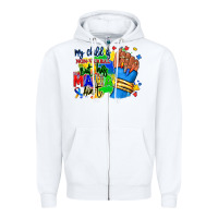 White my child is non verbal but his mama aint afro Zipper Hoodie - RanaPortraitStore