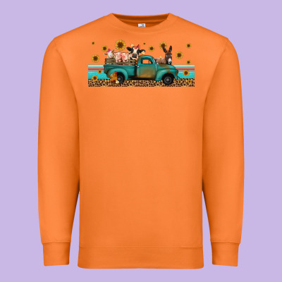 Western Animals Truck Premium Sweatshirt Designed By Jasminsmagicworld
