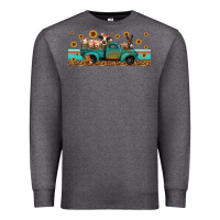Charcoal Heather western animals truck Premium Sweatshirt - Jasminsmagicworld