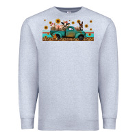 Heather Grey western animals truck Premium Sweatshirt - Jasminsmagicworld