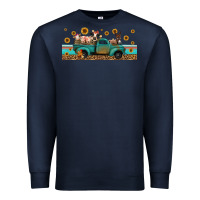 Navy western animals truck Premium Sweatshirt - Jasminsmagicworld