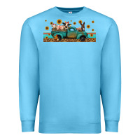 Ocean Blue western animals truck Premium Sweatshirt - Jasminsmagicworld