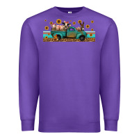 Purple western animals truck Premium Sweatshirt - Jasminsmagicworld
