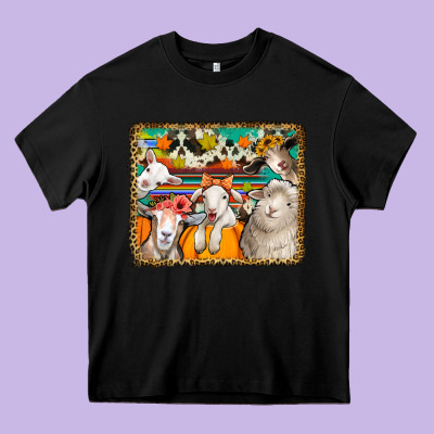 Autumn Sheeps Heavy Core Tee Designed By Jasminsmagicworld