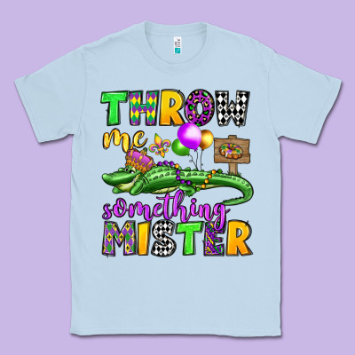 Throw Me Something Mister Mardi Gras Olivia Classic Tee Designed By Oliviacreatesart