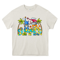 Cream Summer Gnomes Heavy Core Tee - CowCowDesign