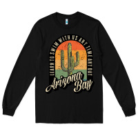 Black Arizona Bay Swim Team Long Sleeve Tee - DesigneFamous