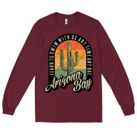 Burgundy Arizona Bay Swim Team Long Sleeve Tee - DesigneFamous