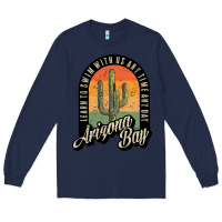 Navy Arizona Bay Swim Team Long Sleeve Tee - DesigneFamous