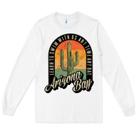 White Arizona Bay Swim Team Long Sleeve Tee - DesigneFamous