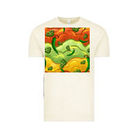 Vintage Arctic mexican sauce and jalapeno seamless pattern Vintage Tee - BundleAndBundleShop