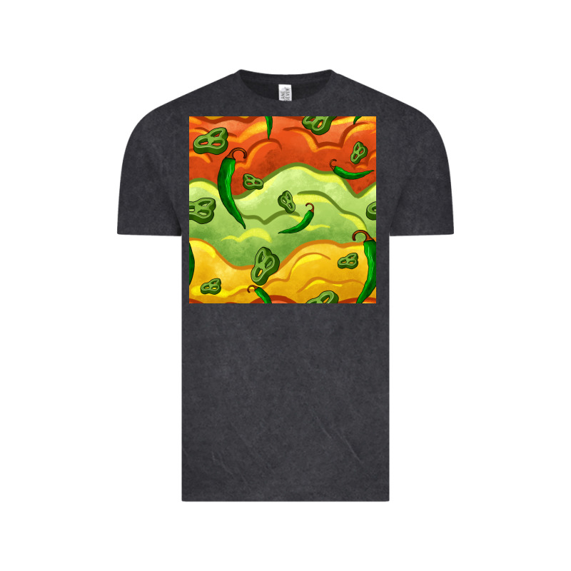 Mexican Sauce And Jalapeno Seamless Pattern Vintage Tee by BundleAndBundleShop | Teevron