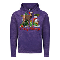 Cloud Purple happy holidays baby deer Vintage Hoodie - LillyAllenDesigns