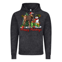 Happy Holidays Baby Deer Vintage Hoodie | Teevron