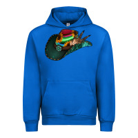 Cobalt aztec sunflower cowboy hat Urban Hoodie - Jasminsmagicworld